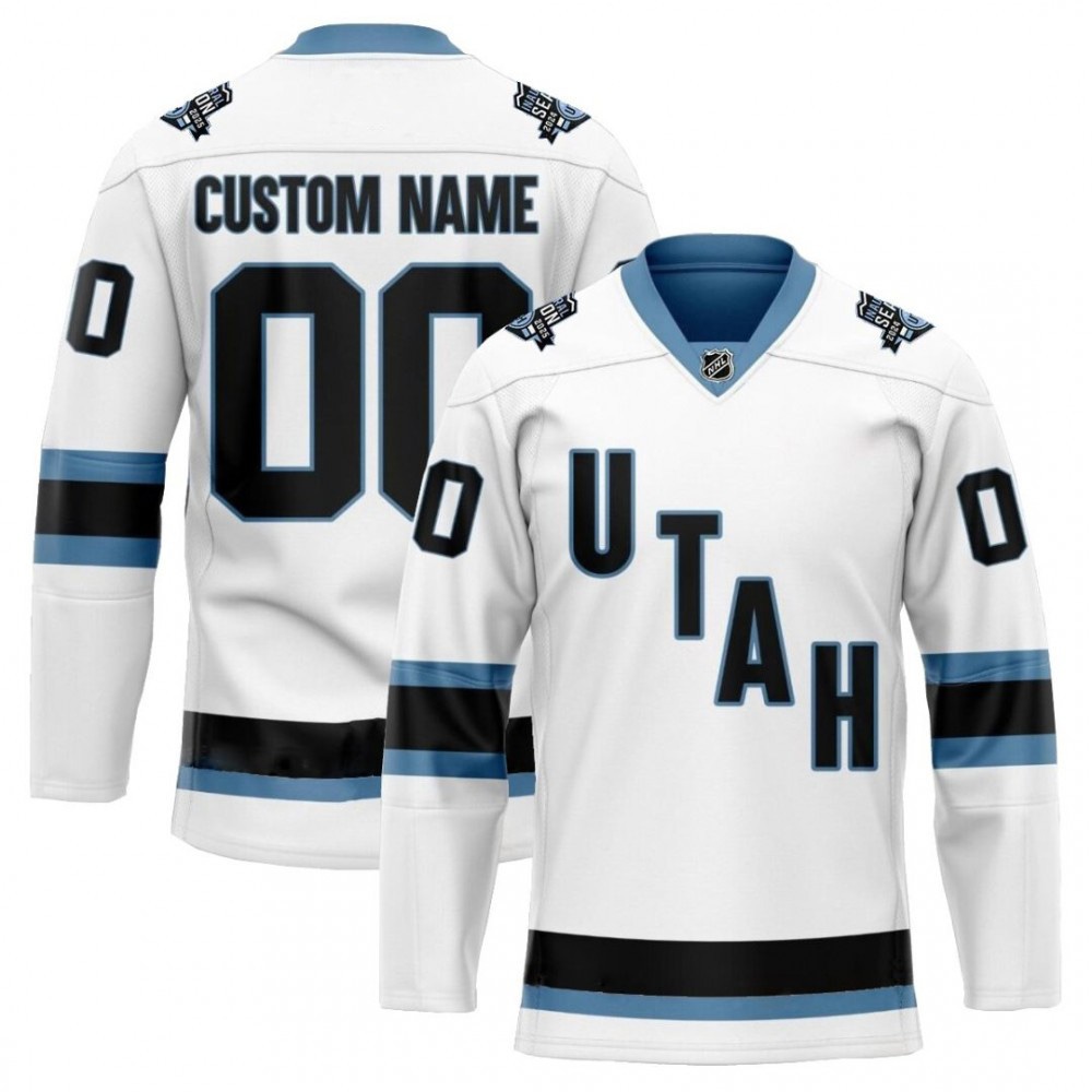 Utah Hockey Club 2024 Away Custom Jersey - White-Pro Kit Vault | Brand New 26/27 Sports Jerseys